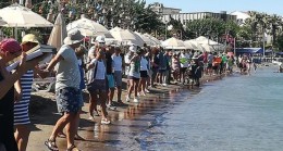 Datçalılardan sahillerin işgaline karşı protesto